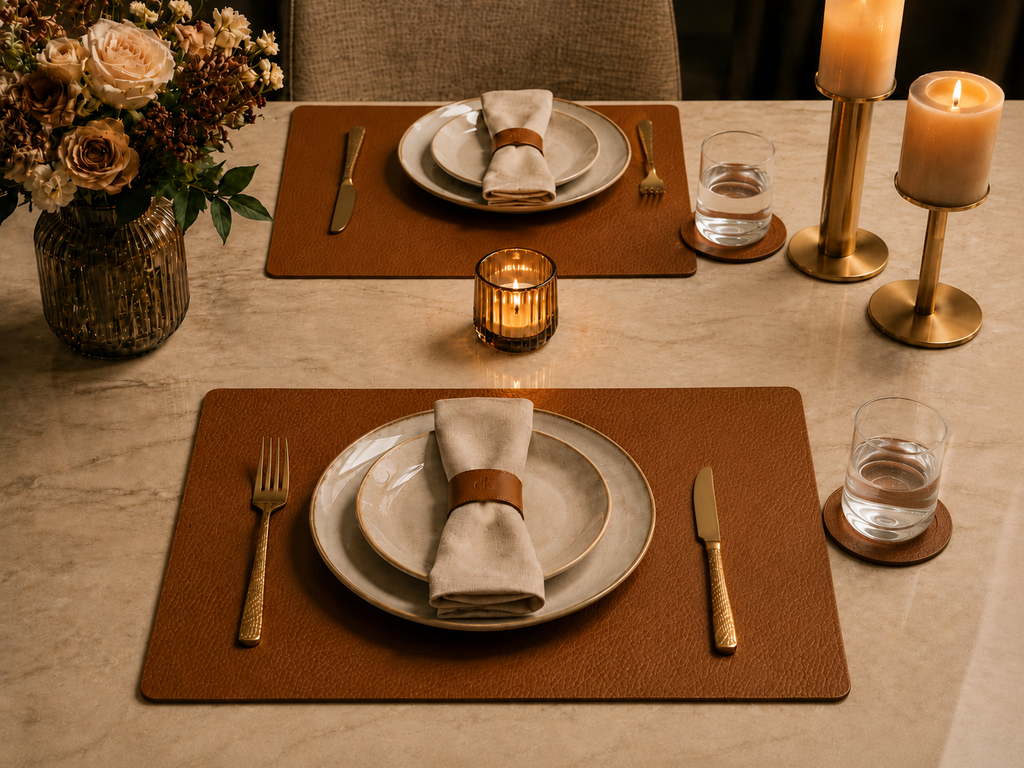 Set Mantel rectangular + Portavaso