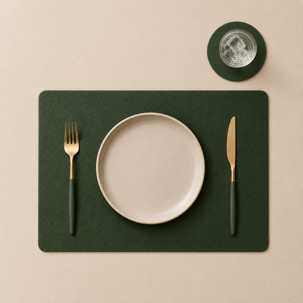 Set Mantel rectangular + Portavaso