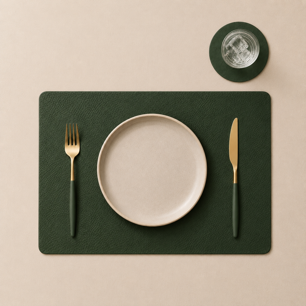 Set Mantel rectangular + Portavaso