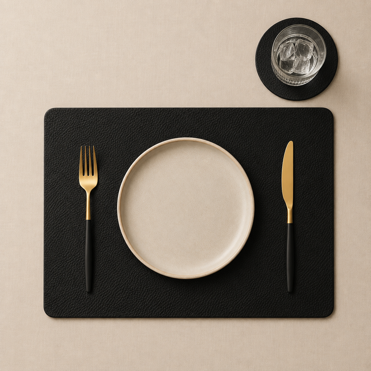 Set Mantel rectangular + Portavaso